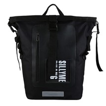 Large Capacity Backpack Men Travel Bag Fashion Streetwear Hip Hop Boys Roll Top  - £45.17 GBP