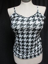 &quot;&quot;BLACK &amp; WHITE HOUNDSTOOTH TANK TOP &quot; - SIZE SMALL -LILY - NWT - $8.89