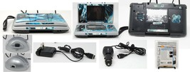Nintendo DS Platinum Silver System Bundle w/Charger, Dock, &amp; Screen Protectors - £56.09 GBP