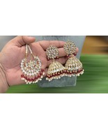 Rajasthani Banjara Tikka Earrings Gold Plated Traditional Jewlery Set Ja... - $52.70 CAD