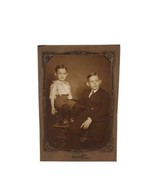 Vintage Studio Photography Boy Brother&#39;s Children Photo Cardboard Mat Fo... - $9.78