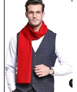 RIONA Men&#39;s 100 Australian Merino Wool Scarf Knitted Soft Warm Neckwear - $69.30