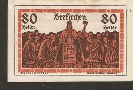 Austria Die Markt-Gemeinde SEEKIRCHEN 80 heller 1920 Austrian Notgeld Re... - £2.31 GBP