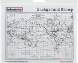 Darkroom Door Background Cling Stamp 4 x 6-inch World Map, 6.83 x 7.2200... - £15.70 GBP