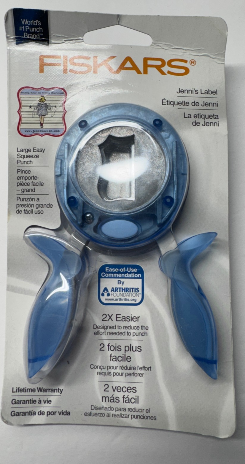 Fiskars Craft Punch Accent Decoration Jennis Label New Discontinued - $39.59