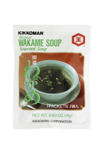 Kikkoman Instant Wakame Seaweed Soup 0.63 Oz  3 Packets (Lot Of 4) - $74.25