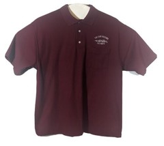 Tin Can Sailors Polo Large Destroyer US Navy Mens Maroon Flaws - $16.00