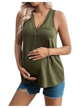 SOLY HUX Women's Maternity Tank Top Small Army Green V Neck Sleeveless - $71.58 MXN SOLY HUX Women's Maternity Tank Top Small Army Green V Neck Sleeveless - $71.58 MXN