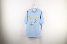 Vtg 90s Mens XL Spell Out Rodgers &amp; Hammersteins Cinderella Play T-Shirt Blue - £38.72 GBP