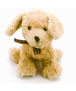 Ty Beanie Baby Golden Retriever Plush 11&quot; 2007 Beige Red Plaid Bow - $261.55 MXN