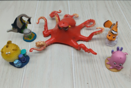 Disney Pixar Finding Nemo Figures Lot 4 PVC Pearl Hank Octopus Puffer Bloat Gill - £15.62 GBP