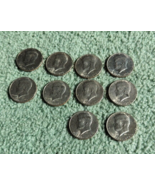 1976 Kennedy Half Dollar (10 coins) 1776-1976 Bicentennial Circulated Coins - $278.23 MXN