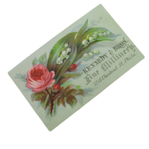 1880s Victorian Trade Card KENNEDY BROS Fine Millinery Chestnut St Philadelphia - £3.87 GBP