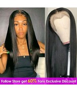 Lace Frontal Human Women Hair Wigs 360 Lace Frontal Wig Pre Plucked Baby... - $2,350.38 MXN