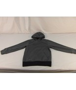 Youth MEDIUM Nike Therma-Fit Gray Black Tan Swoosh Athletic Hoodie Sweater - $23.58 CAD