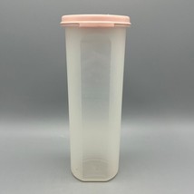 Tupperware #1643-9 Spaghetti Pasta Keeper Pink Lid Container with Lid #1607-16 - £7.90 GBP