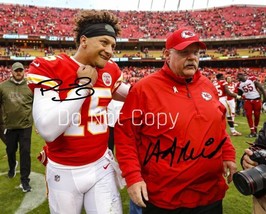 Patrick Mahomes Andy Reid Signed Photo 8X10 Rp Autographed Picture Chiefs - £15.61 GBP
