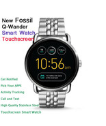 New Luxury Fossil Q Wander Gen 2 Stainless Steel Touchscreen Smartwatch ... - $882.76 CAD