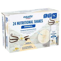 Equate Original Meal Replacement Nutritional Shakes, Vanilla, 8 fl oz, 2... - $19.99