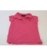 Polo Ralph Lauren Girls Mesh Polo Pony Shirt EUC 4 pink - $11.26
