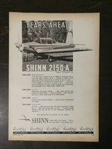 Vintage 1961 Shinn 2150-A Airplane Full Page Original Ad - £5.30 GBP