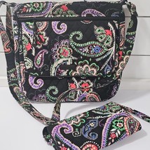 Vera Bradley Kiev Paisley Cross Body And Wallet Retired Pattern Adjustab... - $364.26 MXN