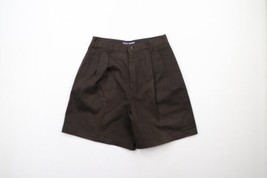 Vtg 90s Polo Sport Ralph Lauren Womens 6 Faded Spell Out Pleated Chino Shorts - £39.52 GBP