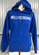Nelly St. Louis Rap Hip Hop Nellystrong Blue Medium Hooded Sweatshirt Hoodie - £13.86 GBP