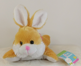 Easter Greenbrier International Laying Bunny Rabbit 8" Yellow Plush Toy - $9.41