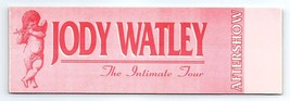 Jody Watley The Intimate Tour Concert Tour 1993 Backstage Pass - £11.70 GBP