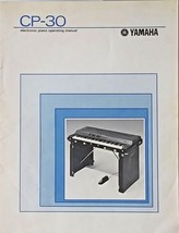 Yamaha CP-30 Electronic Piano Keyboard Original 70&#39;s Vintage Owner&#39;s Manual Book - £38.99 GBP