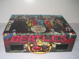 Custom Record Turntable Beatles Sgt Pepper&#39;s Lonely Hearts Club Band Decoupag... - £159.04 GBP