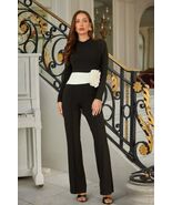 Women&#39;s Wide Waistband With Rose Jumpsuit - $136.23 CAD