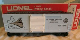 VINTAGE LIONEL 0 O27 GAUGE BOX CAR 1978 TCA CONVENTION  TRAIN CAR W /BOX... - $45.00