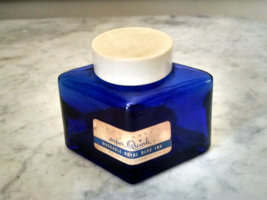 1960s Parker Super Quink Ink Bottle Cobalt Blue Vintage Mid Century Inkwell - £10.98 GBP