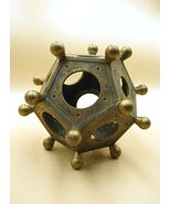Resin replica of Roman Dodecahedron. Natural size - 8 cm ( 3,14 ") - $44.61