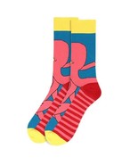 Men&#39;s Kraken Crew Socks Giant Squid Blue Pink Gift for Him Dress Sock New - $262.15 MXN