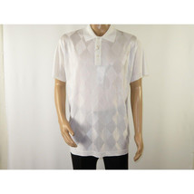 Mens Polo Shirt Slinky Sheer Short Sleeves Soft Touch by Stacy Adams 3703 White image 2