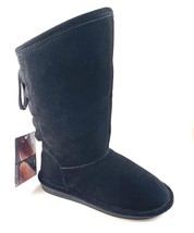 BearPaw Phylly Black Youth Girl Suede Wool/Sheepskin Winter Boot - £54.27 GBP