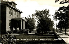 RPPC Hayward Wisconsin Wi Sherrif&#39;s Casa &amp; Tribunale Casa Unp Cartolina - £22.89 GBP