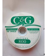 C &amp; G Pattern 800 Ribbon #5 100 Yards Acetate Satin Fused Edge USA - $174.56 MXN
