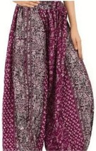 PURPLE BATIK MAHARANI TRIBAL GYPSY BOHEMIAN DELUXE ATS GYPSY PANTALOONS  - $79.19