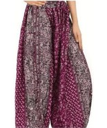 PURPLE BATIK MAHARANI TRIBAL GYPSY BOHEMIAN DELUXE ATS GYPSY PANTALOONS  - $108.30 CAD