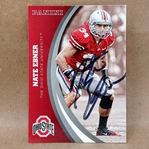 2015 Panini Ohio State #39 Nate Ebner SIGNED New England Patriots Autograph Card - £10.35 GBP