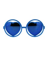 Girl&#39;s Fashion Sunglasses Heart Inside Round Circle Frame Cute Shades - €16,32 EUR+