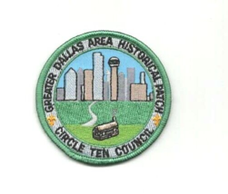 Boy Scouts Circle Ten Council - Greater Dallas Area Historical Patch - BSA - £3.91 GBP