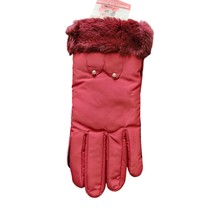 NWT Women&#39;s Insulated grip gloves maroon one size fits most - $8.00