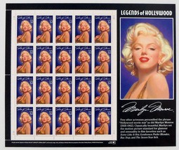 Marilyn Monroe Legend of Hollywood1995 32 cent Stamp Sheet - $24.99