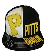 Pittsburgh 2-Tone Split Text Adjustable Snapback Baseball Cap (Black) - £15.94 GBP