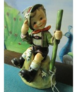 Hummel # 315 Mountaineer With Edelweiss Flowers 5 1/4 Tm 4 1954 figurine - $105.92